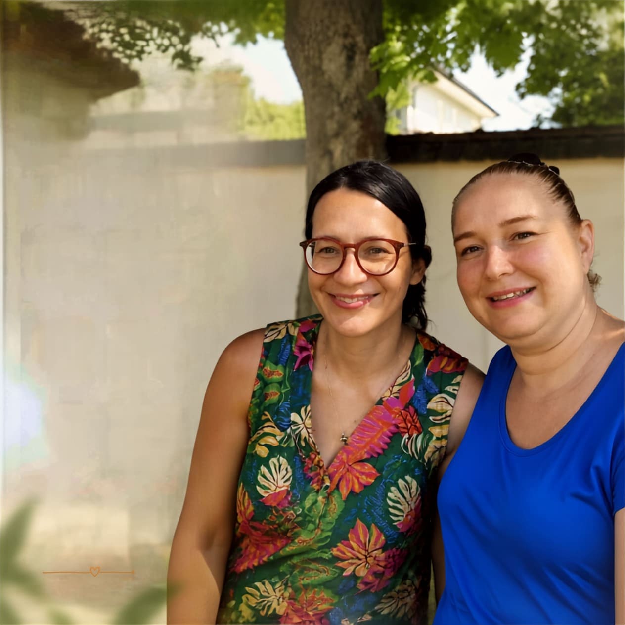Joanna ve Canan — Villa Park bakım ekibi